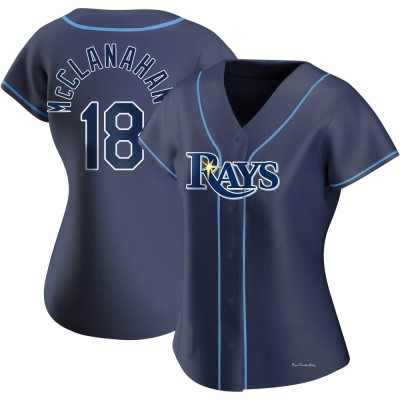 Women's Shane McClanahan Tampa Bay Rays Authentic Navy Alternate Jersey