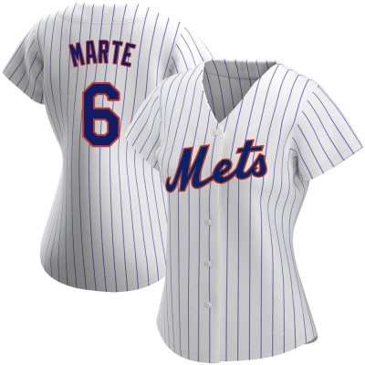 Women's Starling Marte New York Mets Authentic White Home Jersey