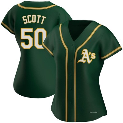 Women's Tayler Scott Oakland Athletics Replica Green Alternate Jersey