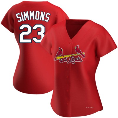 Women's Ted Simmons St. Louis Cardinals Authentic Red Alternate Jersey