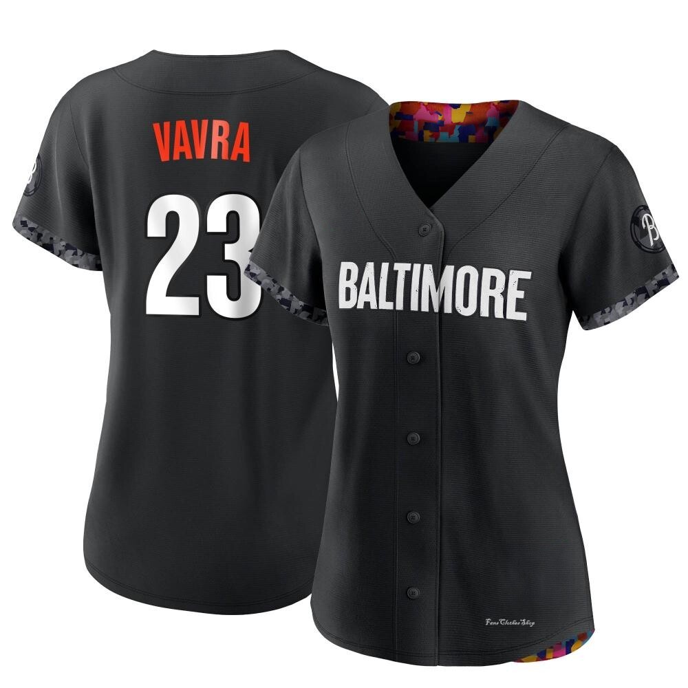 Women's Terrin Vavra Baltimore Orioles Authentic Black 2023 City Connect Jersey