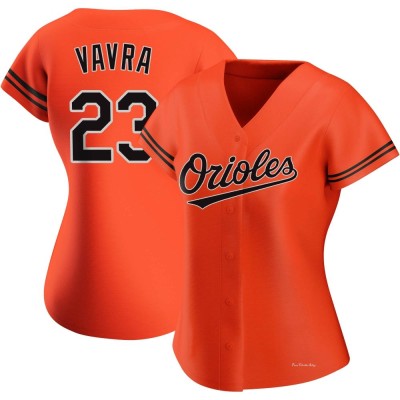 Women's Terrin Vavra Baltimore Orioles Authentic Orange Alternate Jersey