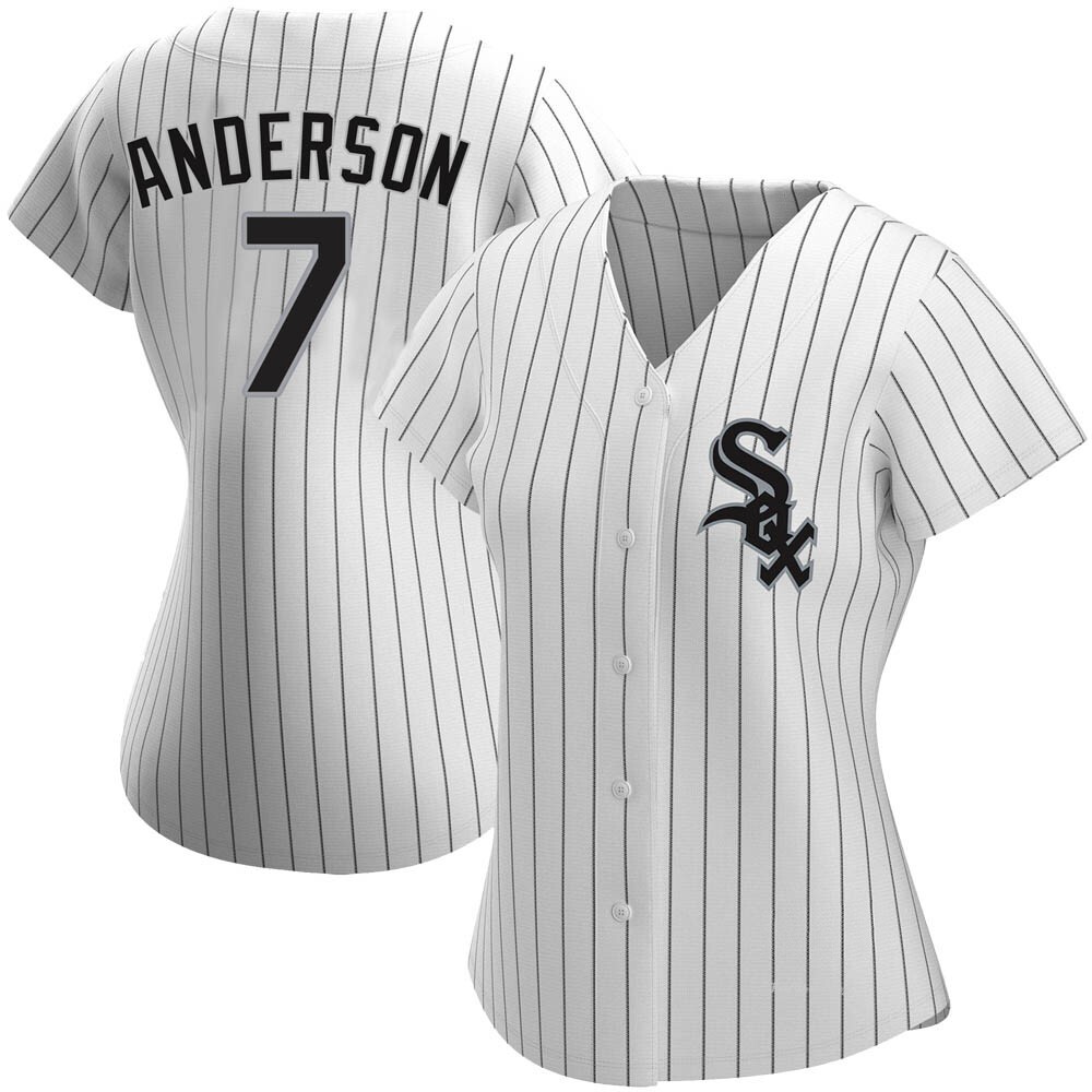 Women's Tim Anderson Chicago White Sox Authentic White Home Jersey