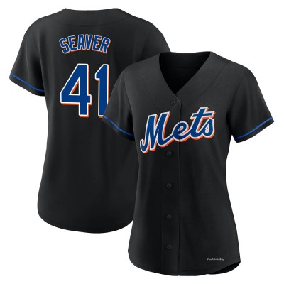 Women's Tom Seaver New York Mets Authentic Black 2022 Alternate Jersey