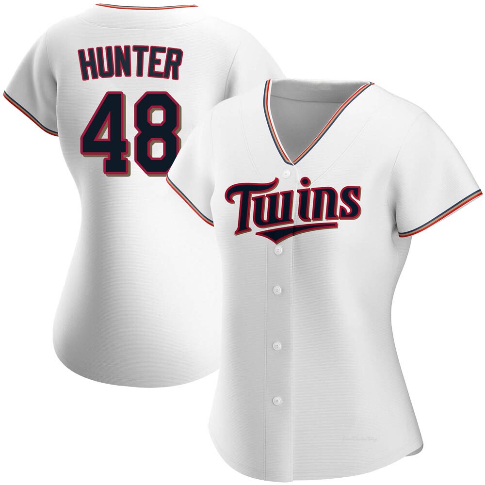 Women's Torii Hunter Minnesota Twins Authentic White Home Jersey