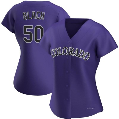 Women's Ty Blach Colorado Rockies Replica Purple Alternate Jersey