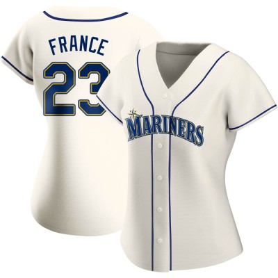 Women's Ty France Seattle Mariners Authentic Cream Alternate Jersey