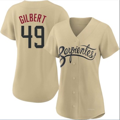 Women's Tyler Gilbert Arizona Diamondbacks Replica Gold 2021 City Connect Cool Base Jersey