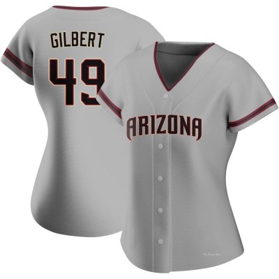 Women's Tyler Gilbert Arizona Diamondbacks Replica Gray Road Jersey