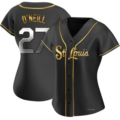 Women's Tyler O'Neill St. Louis Cardinals Replica Black Golden Alternate Jersey