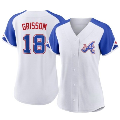 Women's Vaughn Grissom Atlanta Braves Replica White 2023 City Connect Jersey