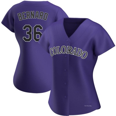 Women's Wynton Bernard Colorado Rockies Authentic Purple Alternate Jersey