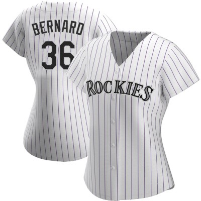 Women's Wynton Bernard Colorado Rockies Replica White Home Jersey
