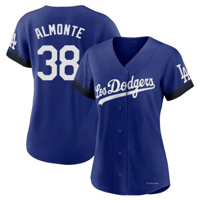Women's Yency Almonte Los Angeles Dodgers Authentic Royal 2021 City Connect Jersey