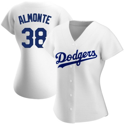 Women's Yency Almonte Los Angeles Dodgers Replica White Home Jersey