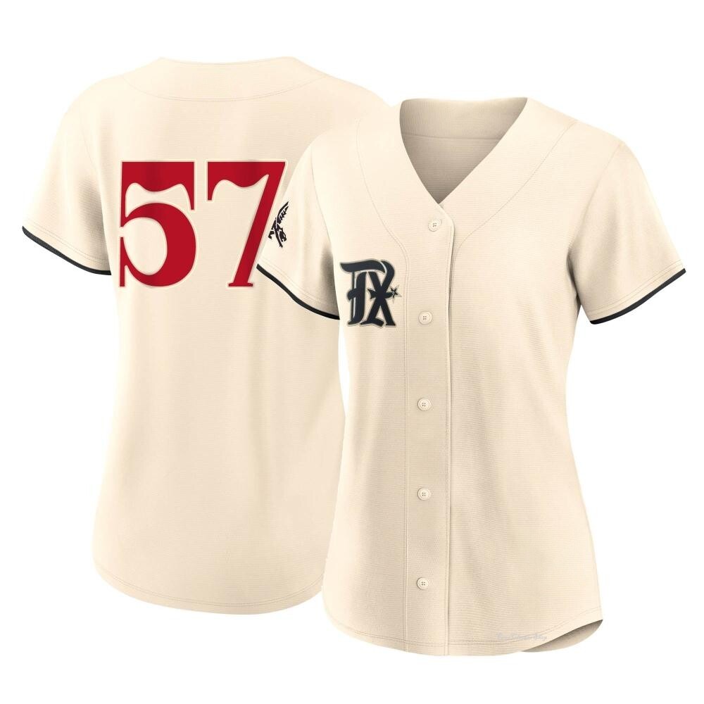Women's Yerry Rodriguez Texas Rangers Authentic Cream 2023 City Connect Jersey