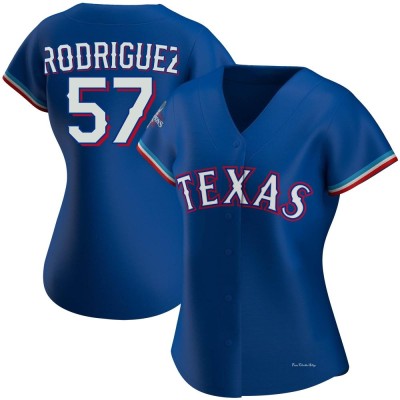 Women's Yerry Rodriguez Texas Rangers Authentic Royal Alternate 2023 World Series Champions Jersey