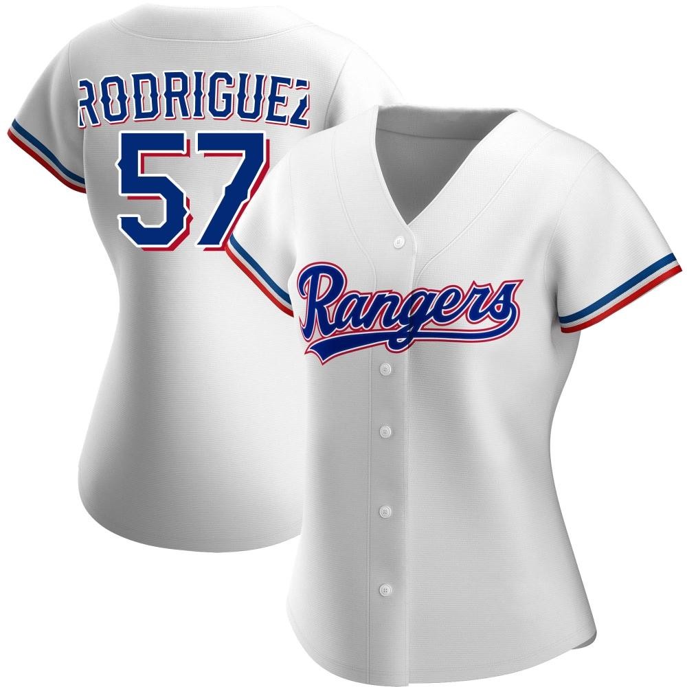 Women's Yerry Rodriguez Texas Rangers Authentic White Home Jersey