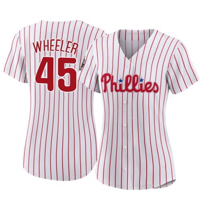 Women's Zack Wheeler Philadelphia Phillies Authentic White 2022 World Series Home Jersey