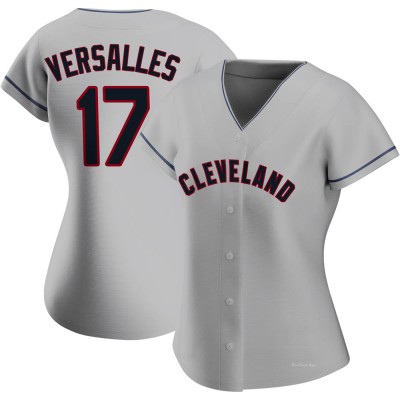 Women's Zoilo Versalles Cleveland Guardians Replica Gray Road Jersey