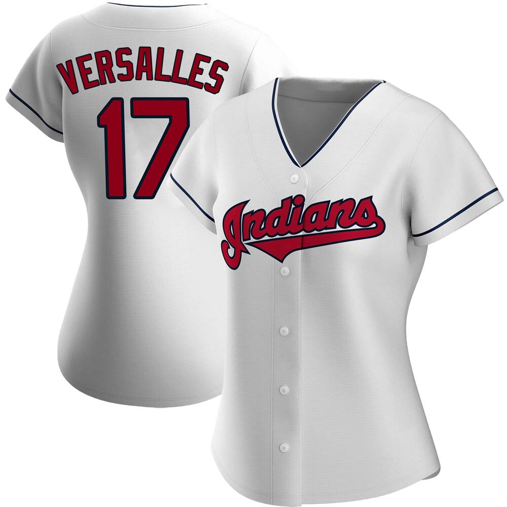 Women's Zoilo Versalles Cleveland Guardians Replica White Home Jersey