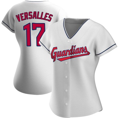 Women's Zoilo Versalles Cleveland Guardians Replica White Home Jersey
