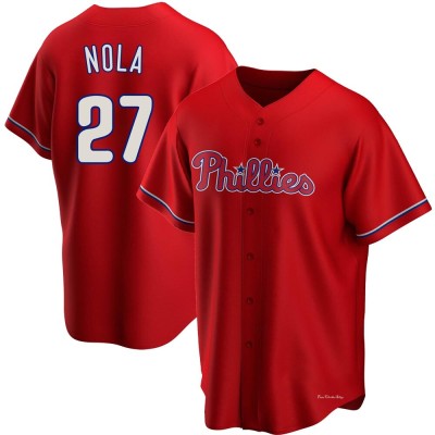Youth Aaron Nola Philadelphia Phillies Replica Red Alternate Jersey