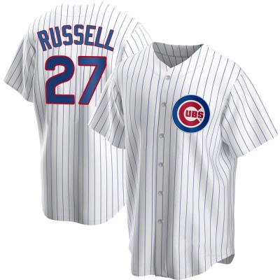 Youth Addison Russell Chicago Cubs Replica White Home Jersey