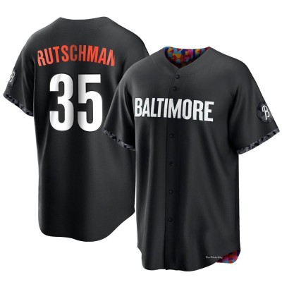Youth Adley Rutschman Baltimore Orioles Replica Black 2023 City Connect Jersey