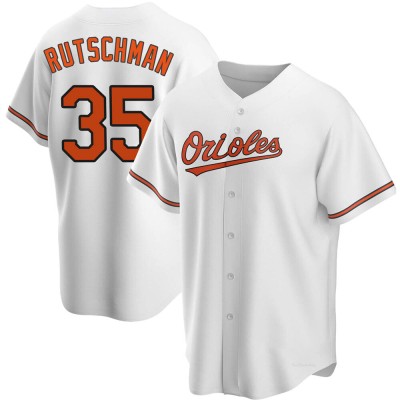 Youth Adley Rutschman Baltimore Orioles Replica White Home Jersey