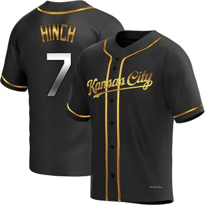 Youth A.j. Hinch Kansas City Royals Replica Black Golden Alternate Jersey