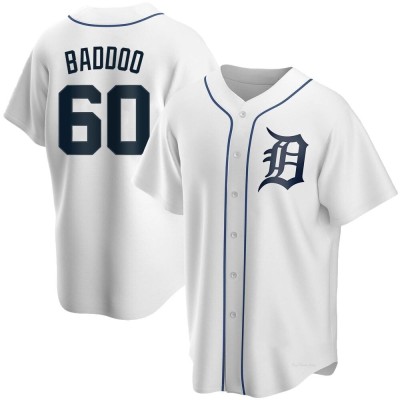 Youth Akil Baddoo Detroit Tigers Replica White Home Jersey