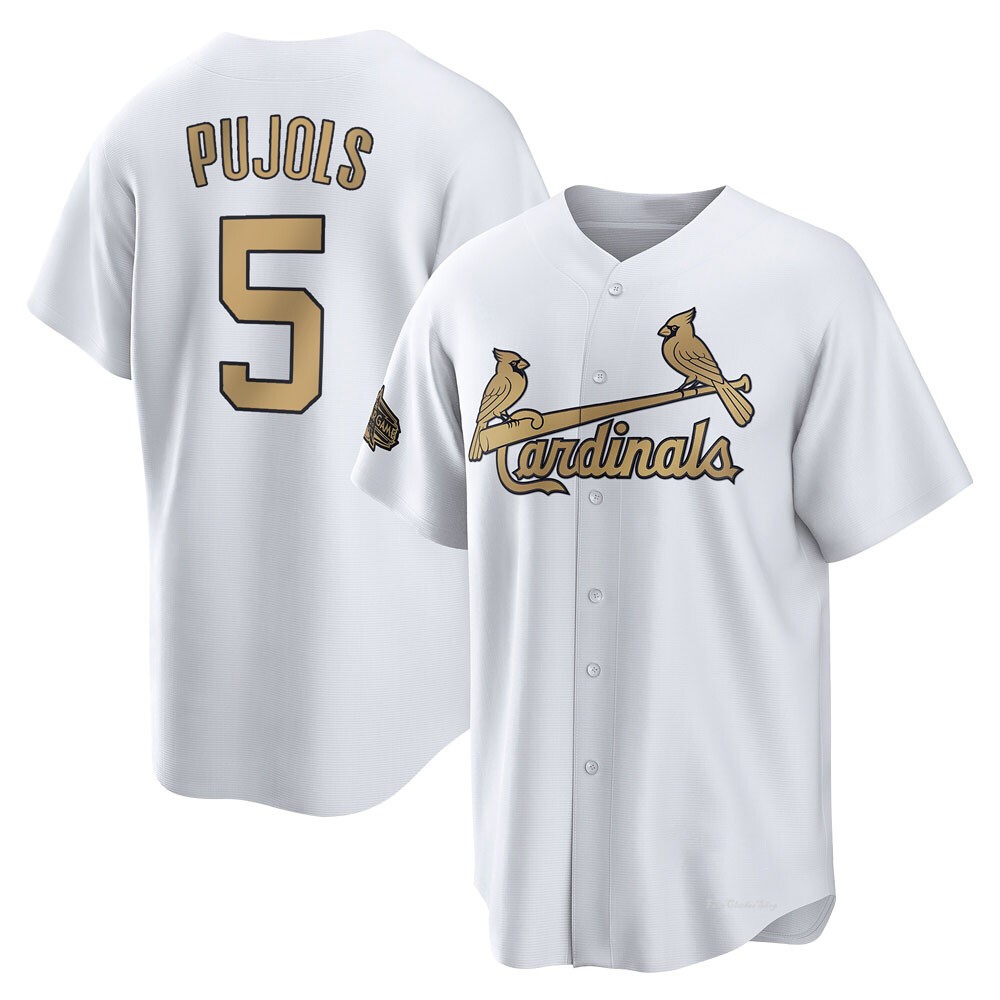 Youth Albert Pujols St. Louis Cardinals Game White Replica 2022 All-Star Jersey