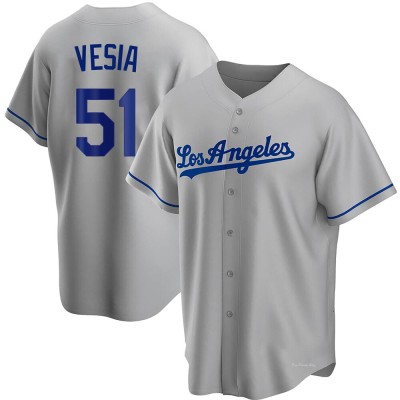 Youth Alex Vesia Los Angeles Dodgers Replica Gray Road Jersey
