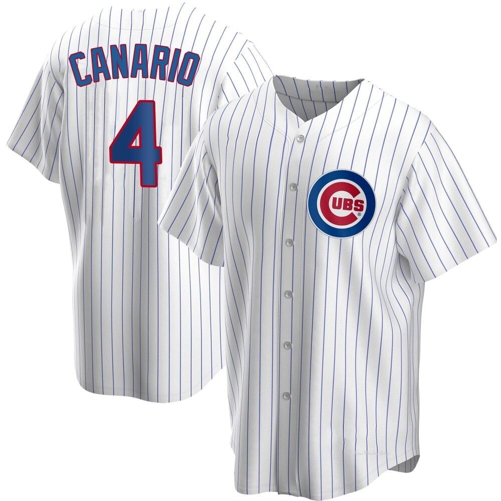 Youth Alexander Canario Chicago Cubs Replica White Home Jersey