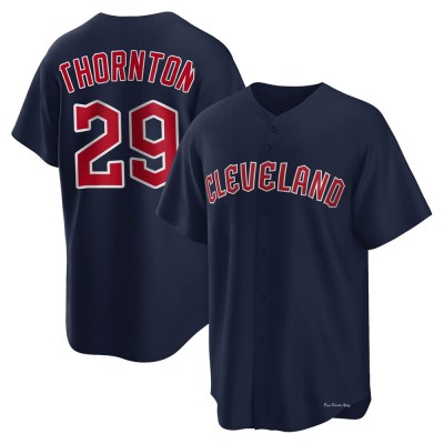Youth Andre Thornton Cleveland Guardians Replica Navy Alternate Jersey