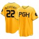 Youth Andrew McCutchen Pittsburgh Pirates Replica Gold 2023 City Connect Jersey
