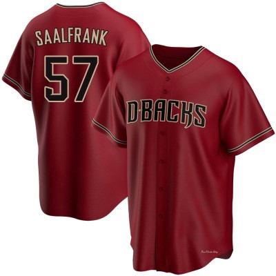 Youth Andrew Saalfrank Arizona Diamondbacks Replica Red Alternate Jersey