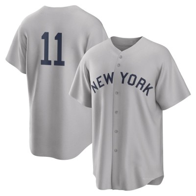 Youth Anthony Volpe New York Yankees Replica Gray 2021 Field of Dreams Jersey