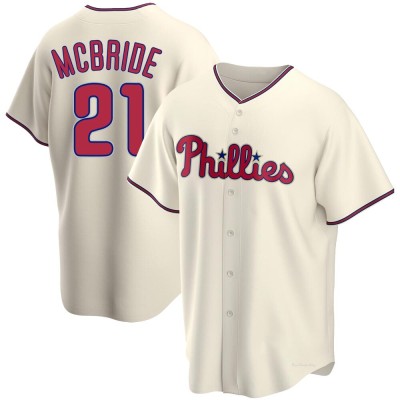 Youth Bake Mcbride Philadelphia Phillies Replica Cream Alternate Jersey