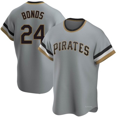 Youth Barry Bonds Pittsburgh Pirates Replica Gray Road Cooperstown Collection Jersey
