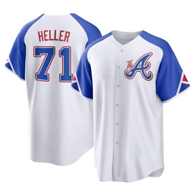 Youth Ben Heller Atlanta Braves Replica White 2023 City Connect Jersey