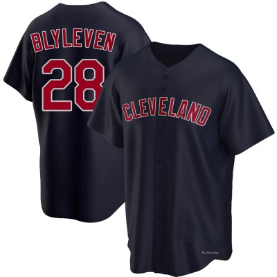 Youth Bert Blyleven Cleveland Guardians Replica Navy Alternate Jersey
