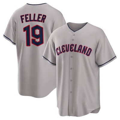 Youth Bob Feller Cleveland Guardians Replica Gray Road Jersey