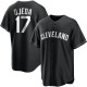 Youth Bob Ojeda Cleveland Guardians Replica Black/White Jersey