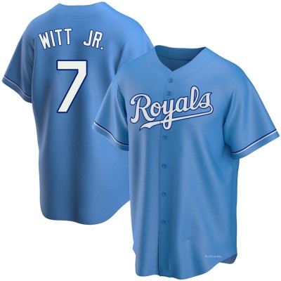 Youth Bobby Witt Jr. Kansas City Royals Replica Light Blue Alternate Jersey