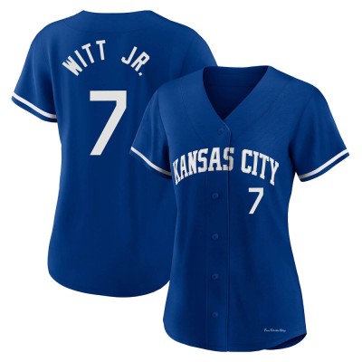 Youth Bobby Witt Jr. Kansas City Royals Replica Royal 2022 Alternate Jersey