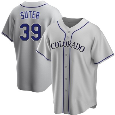 Youth Brent Suter Colorado Rockies Replica Gray Road Jersey