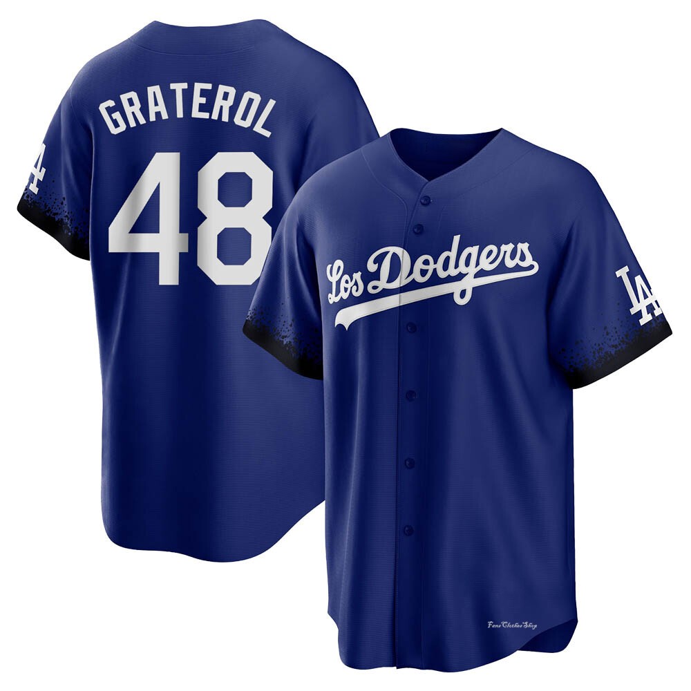 Youth Brusdar Graterol Los Angeles Dodgers Replica Royal 2021 City Connect Jersey