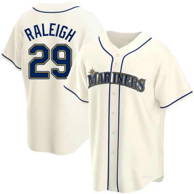 Youth Cal Raleigh Seattle Mariners Replica Cream Alternate Jersey
